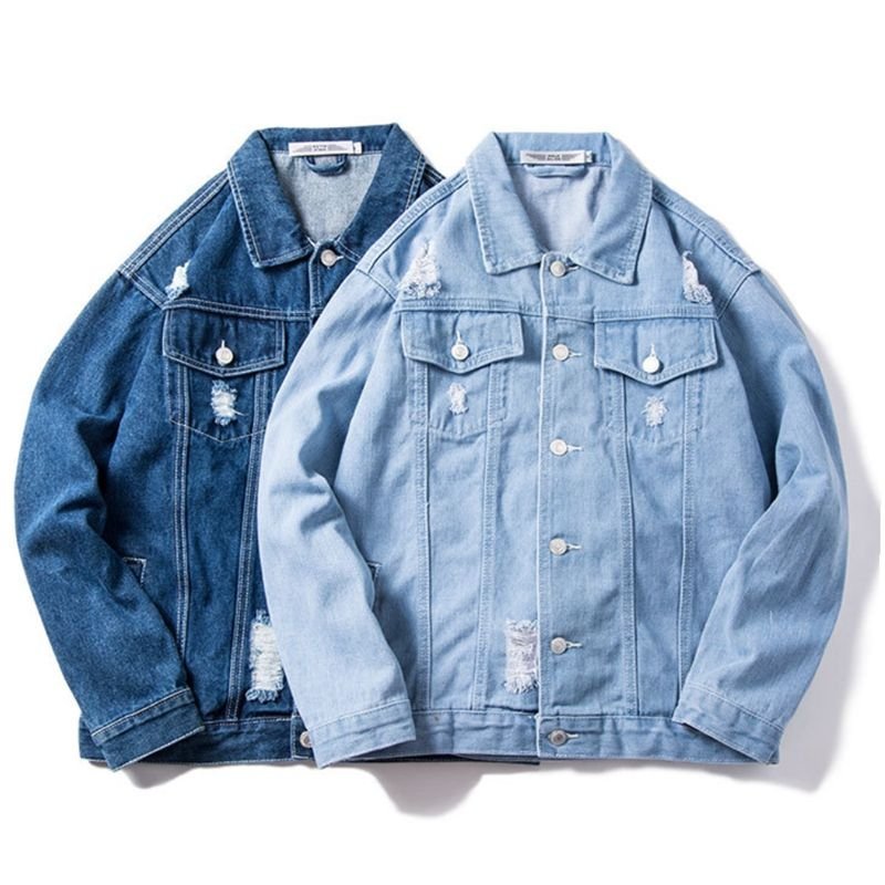 H185f000c5c24439bac1fe522c53d84a1D-1.jpg Classic Denim Jacket – Timeless Style, Durable Fabric & Comfortable Fit - Image 1