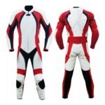 Product Title: Premium Leather Motorcycle Racing Suit – 1-Piece CE-Approved Armored Track Suit with Aerodynamic Hump & Knee Sliders
